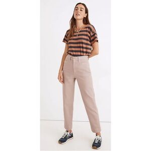 Madewell Dusty Mauve Slim Tapered Pants